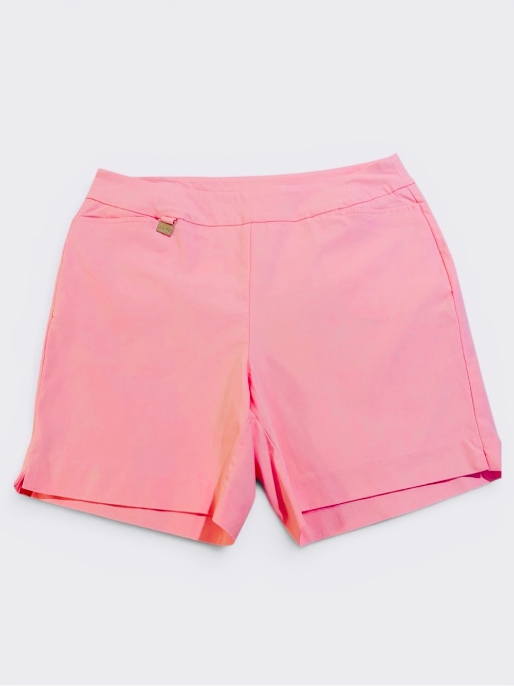 LuLu B Pull-On Shorts Pink Size 14 Resort Preppy Stretch 6” Inseam - Picture 2 of 6